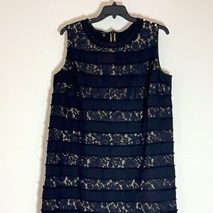 Talbots black lace cocktail dress. Size 18W